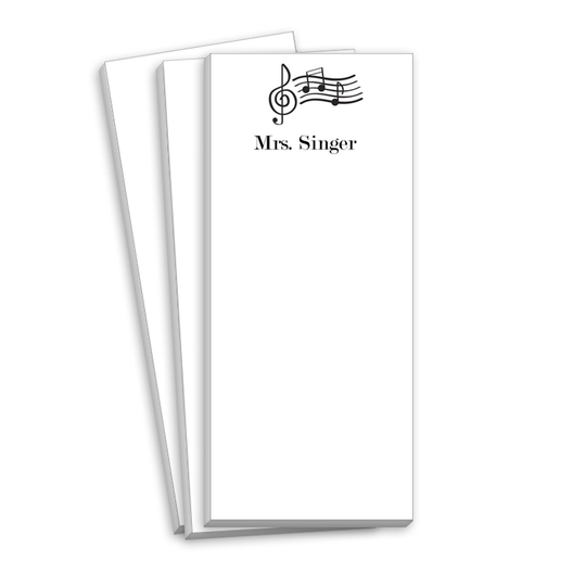 Music Notes Skinnie Notepads